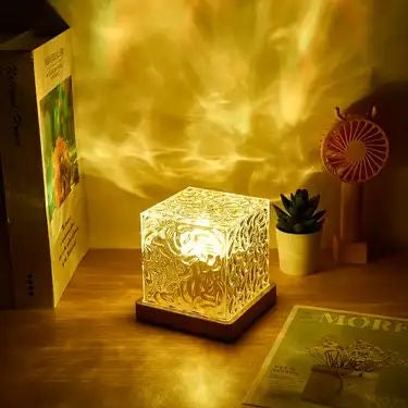 Lampe Cube Effet Eau – 16 couleurs + télécommande